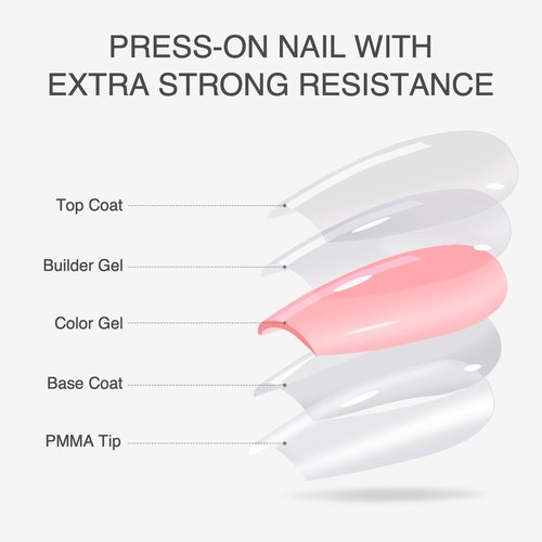 VSALON Press On Nails Almond, 32 Pcs 16 Sizes Cat Eye Press On Nude Neutral Sparkly Semi-Transparent Medium Fake Nails With UV Glue On Nails Kit, Reusable Stick On Nails Fall Wedding Gifts For Women