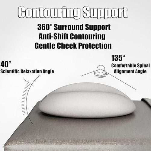 OULIGET Massage Table Face Down Pillow,Memory Foam Face Massage Pillow,SPA Beauty Face Relax Headrest,Beauty Salon Pad Head Support