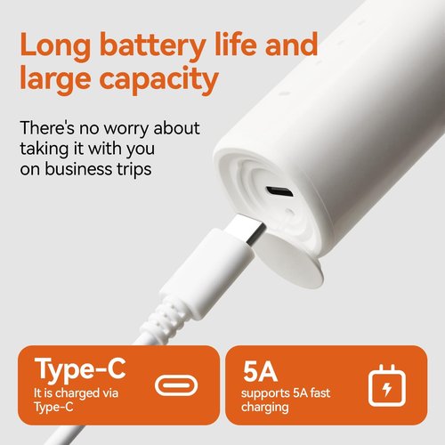 ZDEER Oscillating & Vibrating Sonic Toothbrush Rechargeable for Adults & Kids, 3 Brush Heads, 3 Cleaning Modes, IPX7 Waterproof, 60 Days Battery Life, Travel Electric Toothbrush (White)