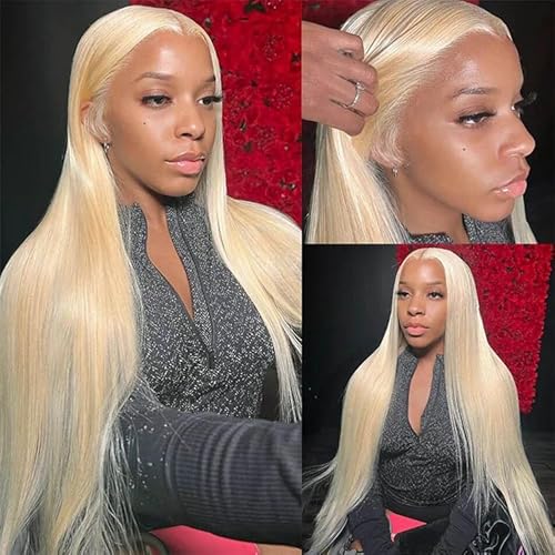 613 Lace Front Wig Human Hair Blonde Wig Human Hair For Women 200 Density HD Lace Front Wigs Human Hair Pre Plucked Straight Wigs Human Hair 13x4 Honey Blonde Wig Lace Frontal Wig 34 Inch