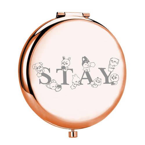 MYOSPARK K-POP Group Gift Stay Fandom Compact Makeup Mirror K-POP Music Lover Merchandise for K-POP Fans (Stay Mirror)