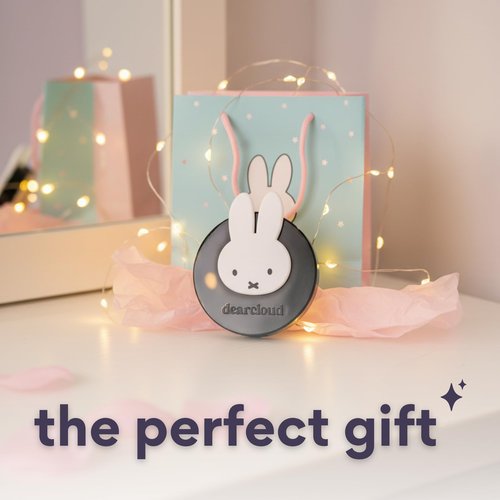 dearcloud Miffy Hi-Def Duo Compact Mirror - Travel-Friendly, Dual Magnification
