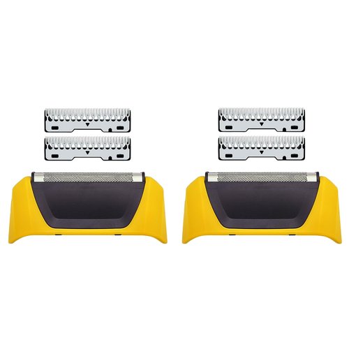 2Pcs Shaver Replacement Foils, Cutters and Head, Compatible with all Wahl 7061 Series. Yellow