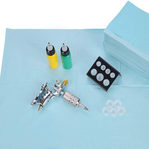 13" x 18" Dental Bibs Disposable Pack of 125,Soft and Waterproof Dentist Bibs for Dental Tray Covers,Tattoo Bib Sheet and Nail Table Cover Supplies (Blue)