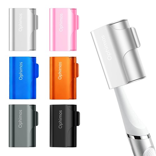 Aluminum Alloy Toothbrush Head Cover/Cap/Protector Case,Travel Toothbrush Covers Long-lasting Toothbrush Head Caps for Most Electric/Manual Brushes (Silver+Black+Pink+Blue+Grey+Orange, 6 pack)