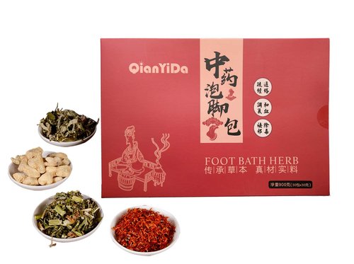 QianYiDa Foot Bath Herb, Foot Soak Herbal Chinese Medicine for Foot Reflexology Herbs 31oz 中药泡脚足浴包 真材实料 老姜 红花 艾草 益母草 900g