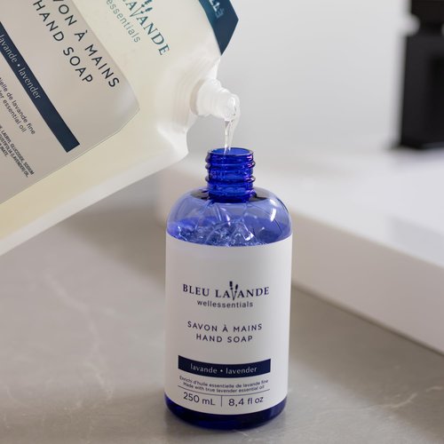 Bleu Lavande lavender hand care gift set - Soothing Aromatherapy – Made with Premium True Lavender Essential Oil - Natural products – lavender hand soap & hand cream – No sulfates