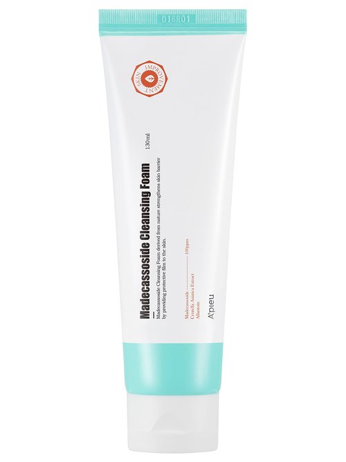 A'PIEU Madecassoside Cleansing Foam 4.39fl oz - Gentle Facial cleanser, Face Wash for dry, sensitive, and acne prone skin, K-BEAUTY