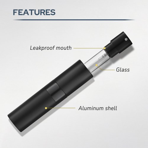 Fusupak Perfume Atomizer Travel Bottle Refillable: Cologne Sprayer Portable for Men - Mini Spray Empty for Refill - 8ml Small Size Blue