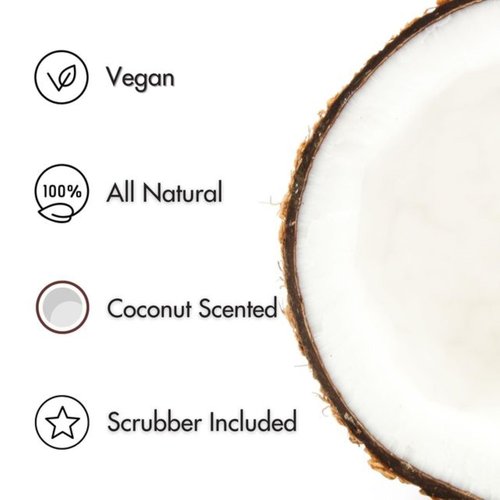 Cinema Secrets Vegan Makeup Brush Cleaner Soap - Brush & Make Up Sponge Cleaner with Scrubber - Formulated with Coconut Oil for Deep Cleansing & Conditioning - Vegan and Cruelty-Free Cleanser (3.5 oz)