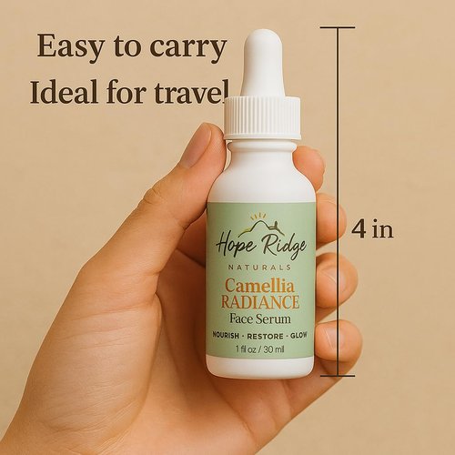 Hope Ridge Naturals Camellia Radiance Face Serum, Ultra-Renewal Oil with Rose & Botanicals, Anti-Aging & Repair, for Normal/Dry/Combination/Mature Skin, Lightweight & Fast-Absorbing