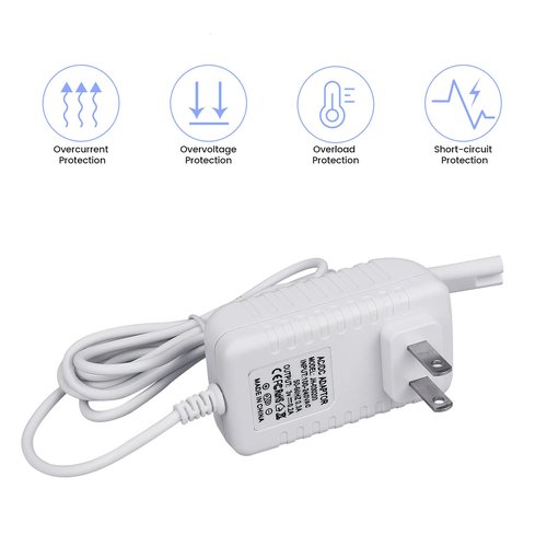 Charger Replacement for Waterpik Water Flosser WP360W WP462 WP450, Power Cord, 5ft, White