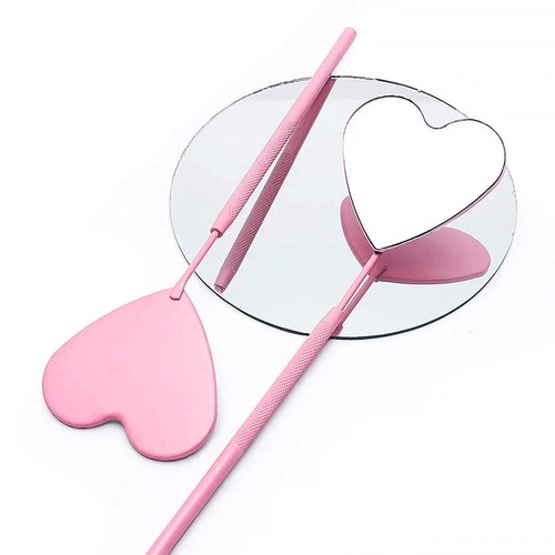 BUCICE Professional Large Mirror for Eyelash Extension & Makeup - Detachable, Stainless Steel Lash Mirror Tool