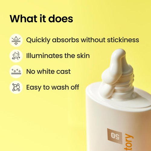 CNP Daily Milky Light Sunscreen (1.7 fl. oz.) - Broad Spectrum SPF 50 UV Protection with Niacinamide, for Face & Body, No White Cast, Fast Absorbing, Non-Greasy Finish, Gifts for Women