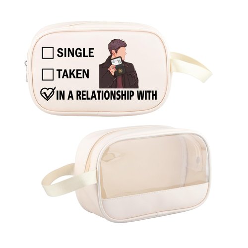 G2TUP J A Inspired Gift Dating J A Makeup Bag TV Show Fan Cosmetic Bag TV Lover Merch (J A TM)