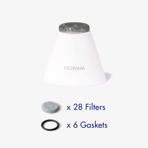 Vanity Planet Exfora Replacement Filters - Replace your Microdermabrasion Head - Replacement Kit Contains a Standard Diamond-Encrusted Head, 28 Removable Filters, 6 Gaskets for Optimal Skin Results