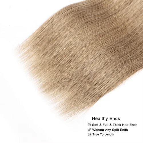 #22 Blonde Bundles Human Hair Straight Bundles 28 Inch Human Hair Weave 1 Bundle Unprocessed Brazilian Virgin Hair Ash Blonde Straight Human Hair Extensions 50 Grams/Bundle