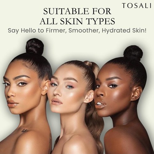 TOSALI Anti Aging Skincare Set – Daily Peeling Mask (6.8 oz), Deep Wrinkle Serum (1.7 fl oz) & Face Cream (1.7 oz) – Hydrating, Brightening, Wrinkle Reduction & Skin Firming for All Skin Types