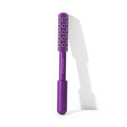 YOUTHLUX Radiance Roller – Germanium Stone Facial Massage Tool for Lifting, Sculpting, De-Puffing, Glow Boost, Energizing & Cooling Effect (Purple)