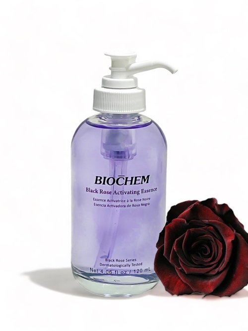 BIOCHEM Black Rose Activating Essence - 4.06 fl. oz / 120 ml, Hydrating & Anti-Aging Facial Essence with Luxurious Formula for Skin Radiance, Serum-Like Tesxture, Firm & Resilient Skin