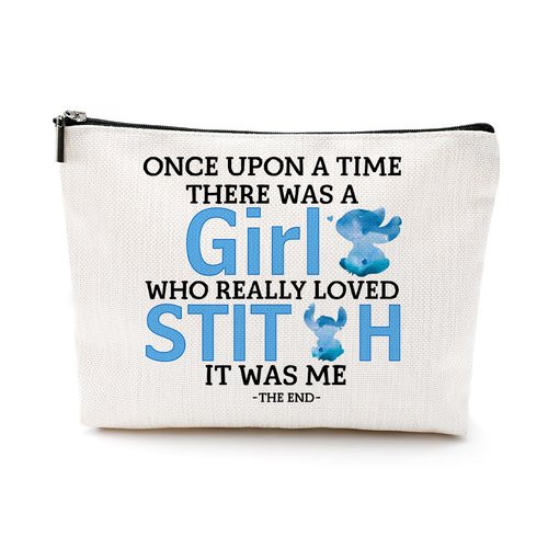 LONGXIN Cartoon Lover Gift Cute Cartoon Themed Cosmetic Make up Bag Travel Makeup Zipper Pouch Bag Birthday Gifts for Women Girls Friends