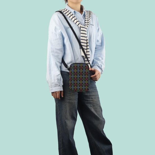Cartoon House Glyph Tote Bag Cartoon House Fire Ice Plant Light Glyph Gift (Glyph Crossbody)