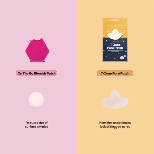 Hanhoo T-Zone Pore Patch and On the Go Blemish Patch Bundle, 132 Total Patches, Hydrocolloid Patches for Clogged Pores and Pimples, Shrinks Pimples, Blackhead and Acne Treatment, Korean Skincare