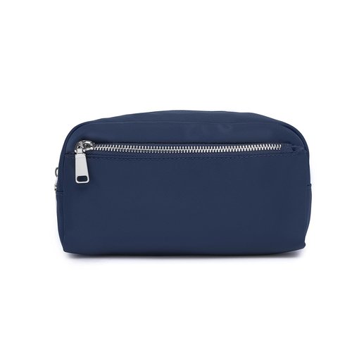YONBEN Nylon Female cosmetic bags Canvas toiletry bags Wash bags with large capacity Simple design (Nylon/Navy Blue)