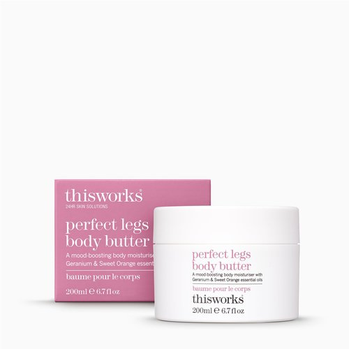 THISWORKS Perfect Legs Body Butter – Deeply Hydrating Body Cream with Hyaluronic Acid, Shea Butter & Hemp Extract – Nourishing, Moisturizing & Skin-Soothing Formula, 7.6 oz
