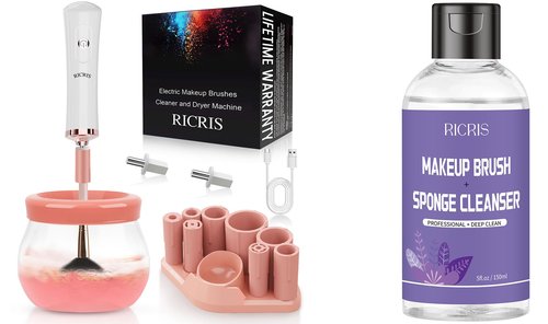 RICRIS Makeup Brush Cleaner Machine and Shampoo