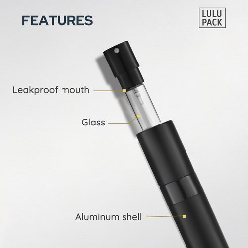 Lulupack Travel Perfume Bottle Refillable - Cologne Spray Atomizer Mini - Small Travel Size Sprayer Empty for Refill Sample Container - Portable Fragrance Decant Dispenser for Men Women 8ml 4PCS Red