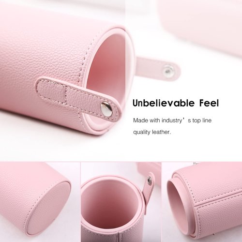 Z'OREYA Makeup Brush Set 12pcs Pink Synthetic Makeup Brushes Travel Set With Holder Makeup Brush Organizer Foundation Powder Contour Blush Eye Cosmetic Brush Sets in Case With Bonus Gift Makeup Sponge