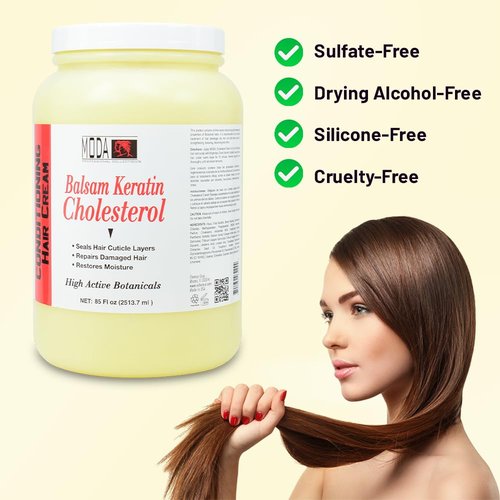 MODA - Balsam Keratin Cholesterol - Strengthens and Revitalizes - 85 OZ