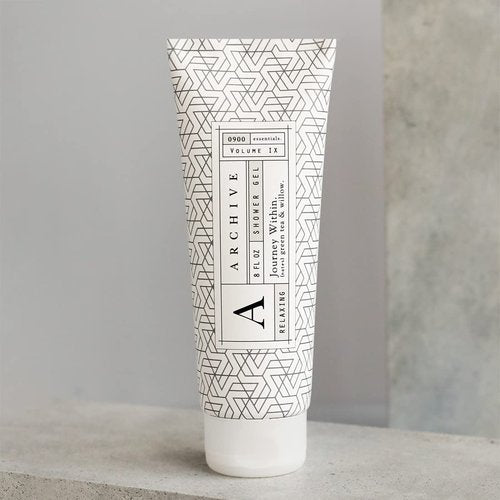 Archive Journey Within Shower Gel Natural Moisturizing Body Wash for Men & Women Lightly Scented 8 Fl oz