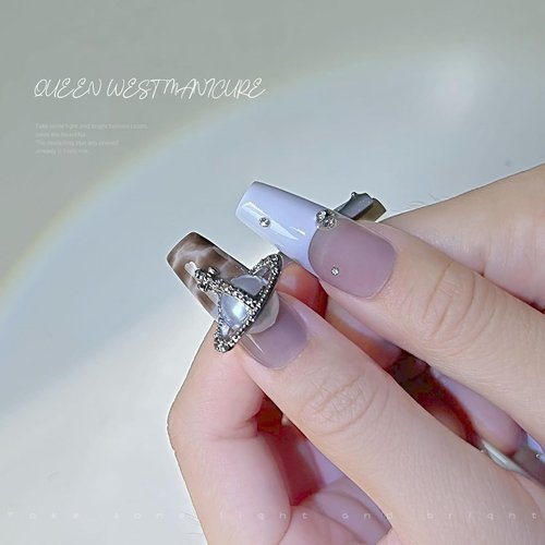 30 PCS Heart Planet Nail Art Charms - Rhinestones, Red, Black, White 3D Cross, Saturn Shape Design, Shiny Nail Jewelry, Acrylic Accessories