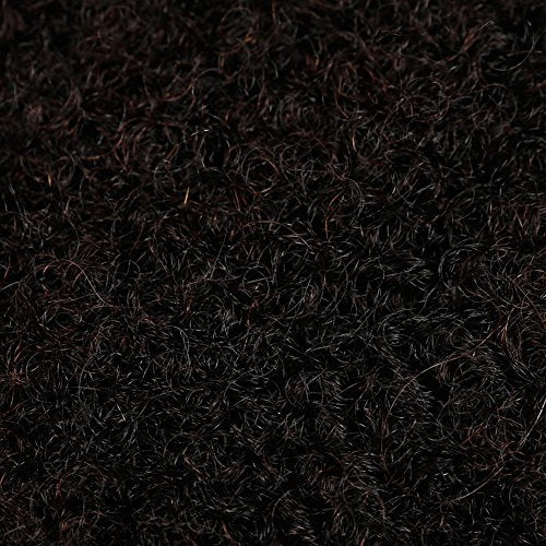 Style Icon 3 Bundles Afro Kinkys Bulk Human Hair (16"/16"/16", Natural Black) - Twist Braids - Curly Hair Extensions- Dreadlocks - Loc Braiding Hair