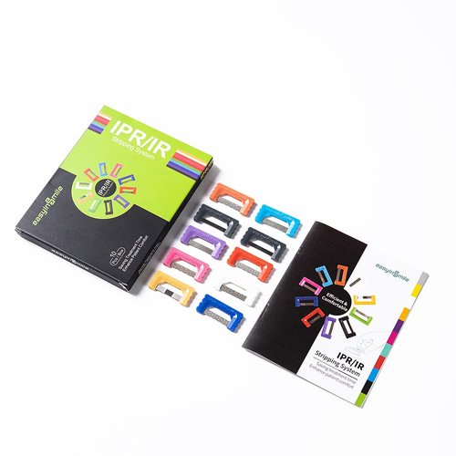 SNAWOP Dental Polishing Strips 2 Packs Orthodontic Interproximal Reduction IPR/IR System Single Hand Use Teeth Enamel Kit (IPR Plus Strip System Kit)