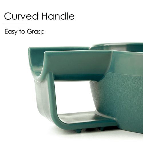 Linkidea Plastic Shaving Soap Bowl with Non-slip Handle, Wide Mouth, Large Capacity, Easier to Lather Ridges, Wet Razor Shave Cream Bowl for Men (Green)