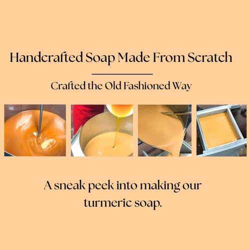 Aspen Kay Naturals Turmeric Soap for Face & Body - With Organic Shea Butter, Chamomile & Calendula - Gentle Turmeric Face Wash, All Skin Types, Made in USA (3 pack)