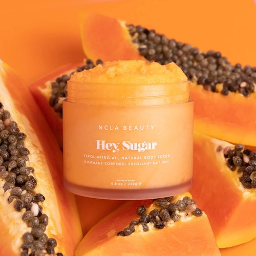 NCLA - Hey, Sugar Body Scrub | Vegan, Cruelty-Free, Clean Skincare (Papaya Vanilla)
