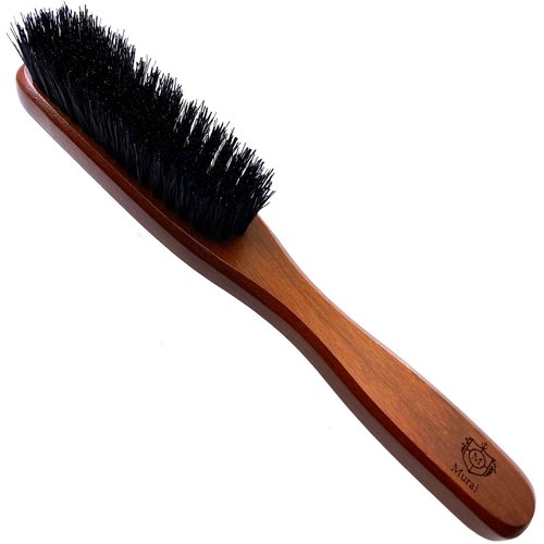 Murai Beard Kit for Men Gift Set Mens Beard Grooming Kit - Military Paddle Hair Brush, Large Handle Beard Brush, Pocket Sized Oval Beard Brush, Wood Beard Comb, and Hairbrush Cleaner