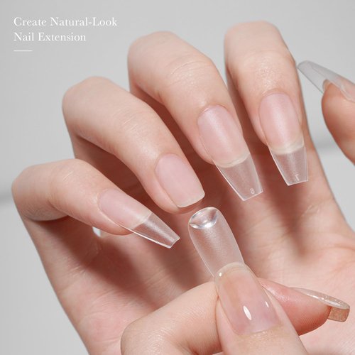 GAOY Gel Nail Glue, 16ml Nail Glue and Base Coat, Long Lasting for Acrylic Tips, UV Light Cure