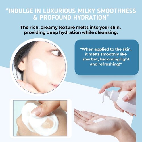 THEYEOBAEK26 Korean Cleansing Milk for Face – Gentle Facial Cleanser for Dry & Sensitive Skin, Hydrating Makeup Remover, 6.76 Fl Oz (200ml)