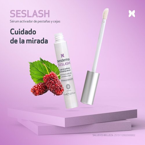 Sesderma SESLASH Eyelash & Brow Enhancing Serum, Transform Your Lashes with This Effective Eyelash Serum & Brow Serum for Beautiful Lashes & Defined Brows, 0.17 fl oz
