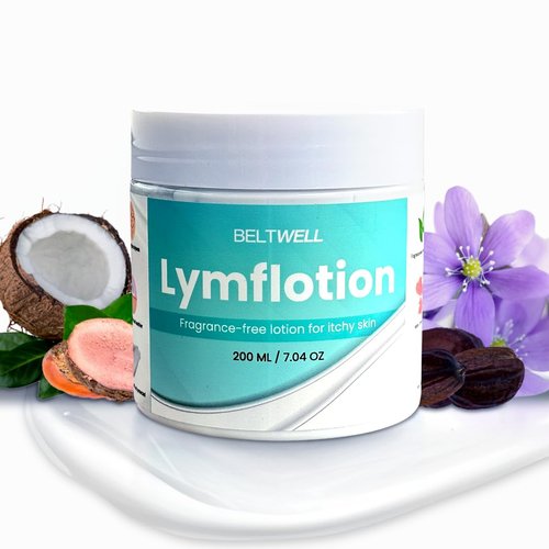 Beltwell® Fragrance-Free Anti-Itch Lotion for Swollen Legs, Dry & Sensitive Skin Relief – Non-Greasy Moisturizer for Itchy Skin, Lymphedema, Diabetes, Eczema, Cracked Feet & Arms – 200ml