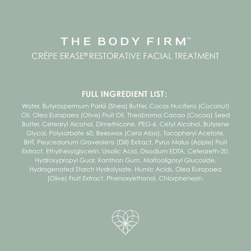 Body Firm Crepe Erase Facial Repair Treatment, Anti Aging Face Moisturizer With Shea Butter, Collagen, Vitamin E, Neck Firming Cream for Wrinkles and Fine Lines, Original Citrus, 1.7 FL Oz