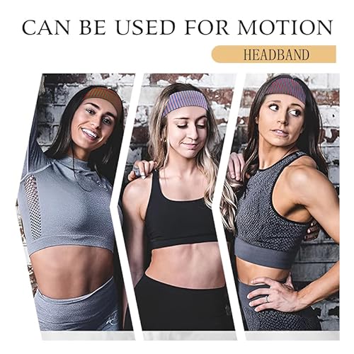 4pcs Striped Headbands for Women Wide Head Bands for Women's Hair Non Slip Wraps Elastic Stretchy Fashion Bandanas Workout Yoga Cute Hair Bands for Women's Hair Accessories
