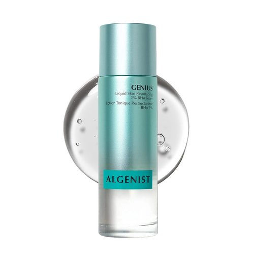 Algenist Genius Liquid Skin Resurfacing 2% BHA Toner - Facial Exfoliator for Fine Lines and Wrinkles - Collagen for Skin & Pore Refining Toner (3.4 oz)