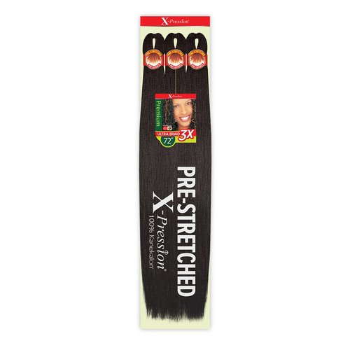 Outre Braids X-Pression Kanekalon 3X Pre Stretched Ultra Braid 72" (5-pack, 1)