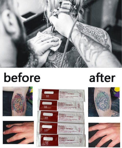 Latest Date 200 Packets Microblading Permanent Aftercare Healing Ointment, Tattoo Cream Vitamin A & D Anti Scar Scald Repair Gel, for Body Art Makeup Eyebrow Supplies;